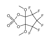 4,4,5,5,6,6-hexafluoro-3a,6a-dimethoxy-tetrahydro-cyclopenta[1,3,2]dioxathiole 2,2-dioxide Structure