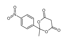 2-methyl-2-(4-nitrophenyl)-1,3-dioxane-4,6-dione结构式