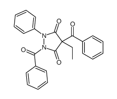 1,4-dibenzoyl-4-ethyl-2-phenylpyrazolidine-3,5-dione Structure