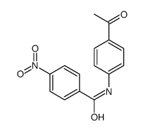 N-(4-acetylphenyl)-4-nitrobenzamide结构式