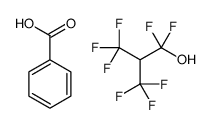 benzoic acid,1,1,3,3,3-pentafluoro-2-(trifluoromethyl)propan-1-ol结构式