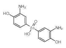 Arsinic acid,bis(3-amino-4-hydroxyphenyl)- (9CI) Structure