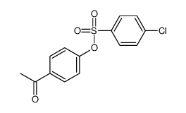 (4-acetylphenyl) 4-chlorobenzenesulfonate结构式