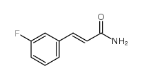 3-(3-氟苯基)-2-丙烯酰胺结构式