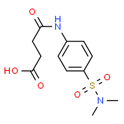 N-(4-DIMETHYLSULFAMOYL-PHENYL)-SUCCINAMIC ACID结构式