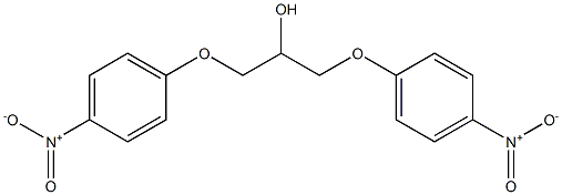 1,3-二(4-硝基苯氧基)-2-丙醇结构式