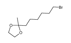 2-(6-bromohexyl)-2-methyl-1,3-dioxolane Structure