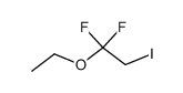 ethyl-(1,1-difluoro-2-iodo-ethyl)-ether结构式