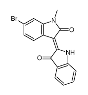 1-Methyl-6-bromoindirubin Structure