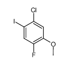 1-chloro-4-fluoro-2-iodo-5-methoxy-benzene Structure