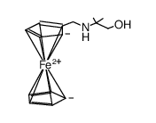 2-(ferrocenylmethyl)amino-2-methyl-propan-1-ol结构式