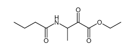 3-(丁酰氨基)-2-氧代丁酸乙酯结构式