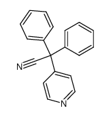 diphenyl(4-pyridyl)acetonitrile Structure