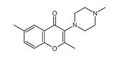 2,6-dimethyl-3-(4-methylpiperazin-1-yl)chromen-4-one结构式
