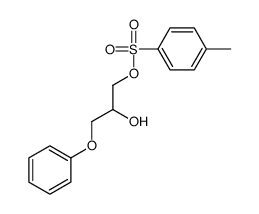 (2-hydroxy-3-phenoxypropyl) 4-methylbenzenesulfonate结构式