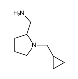 [1-(cyclopropylmethyl)pyrrolidin-2-yl]methanamine Structure