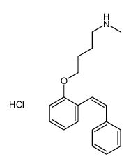 N-methyl-4-[2-[(E)-2-phenylethenyl]phenoxy]butan-1-amine,hydrochloride Structure