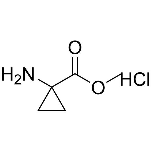 Methyl 1-aminocyclopropanecarboxylate hydrochloride structure