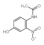 N-(4-hydroxy-2-nitro-phenyl)acetamide结构式