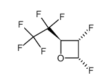 (2S,3S,4R)-2,3-difluoro-4-(perfluoroethyl)oxetane Structure