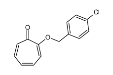 2-((4-chlorobenzyl)oxy)cyclohepta-2,4,6-trien-1-one Structure