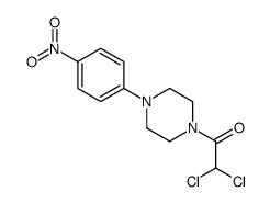 2,2-dichloro-1-[4-(4-nitrophenyl)piperazin-1-yl]ethanone Structure