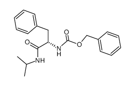 N-Benzyloxycarbonyl-(L)-Phenylalanine Isopropylamide结构式