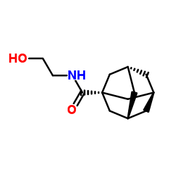 N-(2-羟基乙基)金刚烷-1-羧酰胺结构式