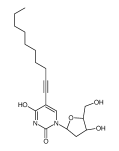 5-dec-1-ynyl-1-[(2R,4S,5R)-4-hydroxy-5-(hydroxymethyl)oxolan-2-yl]pyrimidine-2,4-dione Structure