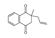 2-allyl-2,3-dihydro-2-methyl-1,4-naphthalenedione Structure