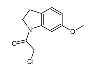 2-氯-1-(6-甲氧基吲哚啉-1-基)乙酮结构式