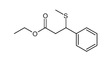 ethyl 3-(methylthio)-3-phenylpropanoate Structure