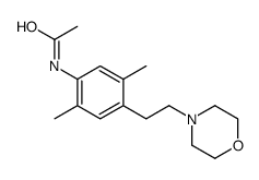 N-[2,5-dimethyl-4-(2-morpholin-4-ylethyl)phenyl]acetamide Structure