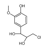 (1R,2S)-3-chloro-1-(4-hydroxy-3-methoxyphenyl)propane-1,2-diol Structure