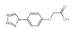 [4-(1H-四唑-1-基)苯氧基]乙酸结构式