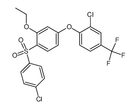 4-(2-chloro-4-trifluoromethylphenoxy)-2-ethoxy-4'-chlorodiphenyl sulfone Structure