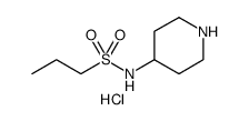 N-哌啶-4-基丙烷-1-磺酰胺盐酸盐结构式