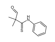 2-Formyl-2-methyl-N-phenylpropionothioamid结构式
