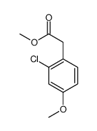 2-氯-4-甲氧基苯乙酸甲酯结构式