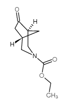 6-氧代-3-氮杂双环[3.2.1]辛烷-3-甲酸乙酯结构式