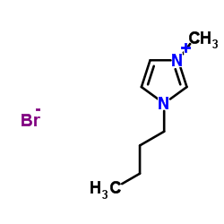 1-丁基-3-甲基咪唑溴盐结构式