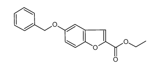 5-(benzyloxy)benzo[b]furan-2-carboxylic acid ethyl ester结构式