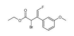 ethyl 2-bromo-3-(3'-methoxyphenyl)-4-fluoro-3-butenoate Structure