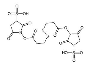 1-[3-[[3-(2,5-dioxo-3-sulfopyrrolidin-1-yl)oxy-3-oxopropyl]disulfanyl]propanoyloxy]-2,5-dioxopyrrolidine-3-sulfonic acid Structure