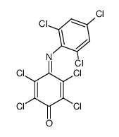 tetrachloro-[1,4]benzoquinone-mono-(2,4,6-trichloro-phenylimine) Structure