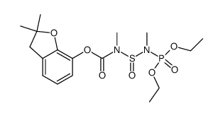 2,3-dihydro-2,2-dimethyl-7-benzofuranyl[[(diethoxyphosphinyl)methylamino]sulfinyl]methylcarbamate Structure