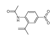 acetic acid-(2-isopropenyl-4-nitro-anilide)结构式