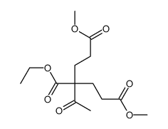 3-O-ethyl 1-O,5-O-dimethyl 3-acetylpentane-1,3,5-tricarboxylate结构式