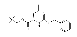 N-benzyloxycarbonyl-D-norvaline 2,2,2-trifluoroethyl ester Structure