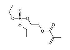 2-diethoxyphosphinothioyloxyethyl 2-methylprop-2-enoate结构式